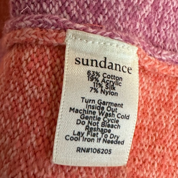 SUNDANCE Womens Silk Blend Color Block Turtleneck‎ Long Sleeve Sweater Size M - Picture 4 of 4